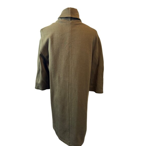 2/$30 Zara Trafaluc Medium Olive Green Flowy Long Sleeve Dress - Picture 3 of 13